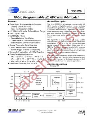 CS5529-AS datasheet  